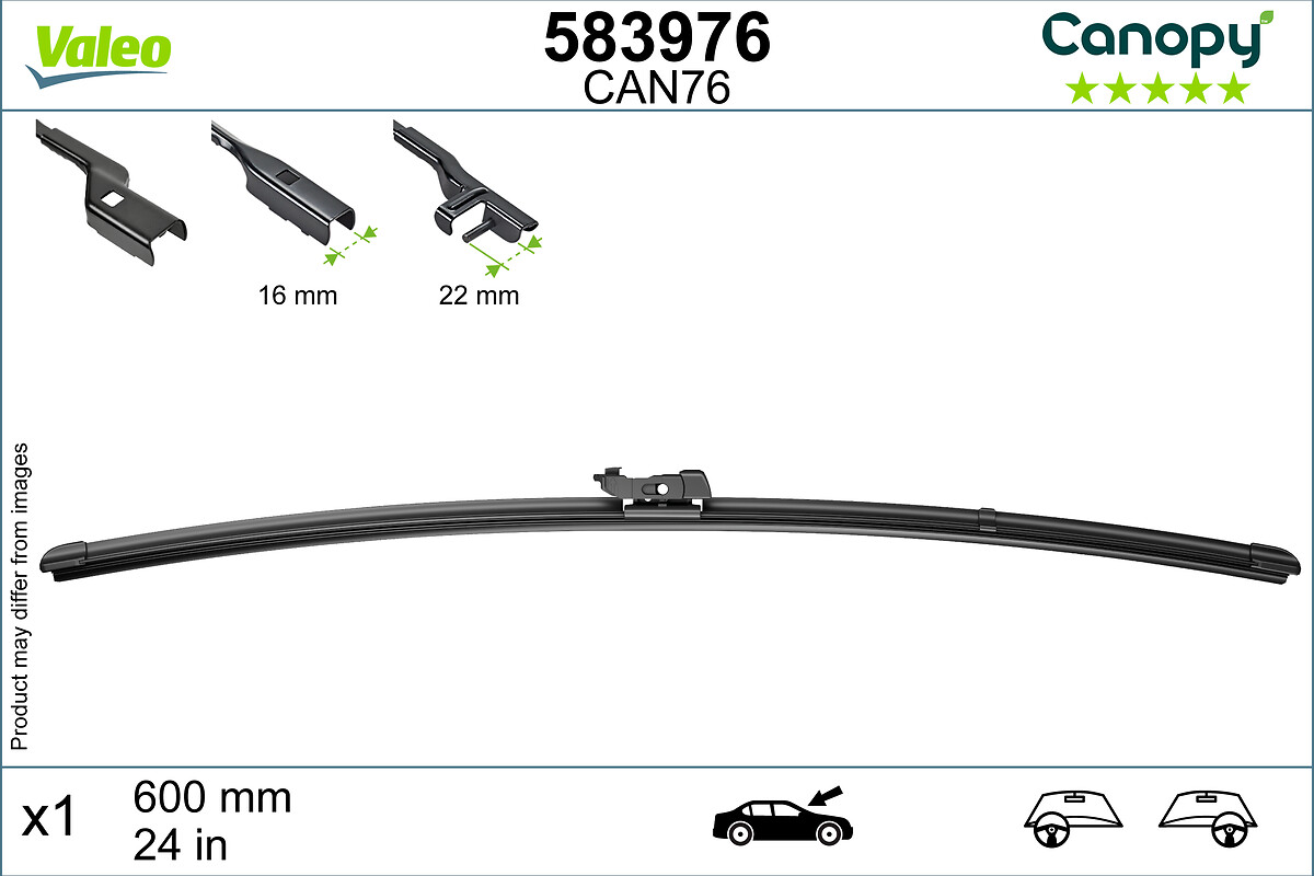 VALEO CANOPY Ablaktörlő lapát 583976_VALEO